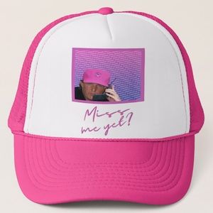 Trump Miss Me Yet Pink Trucker Hat